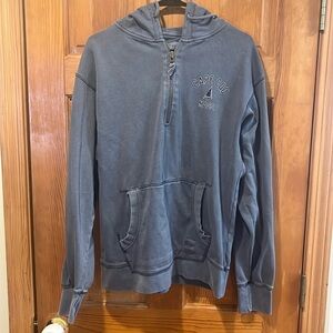 Cuffy’s men’s ocean wash quarter zip hoodie sweatshirt size medium.